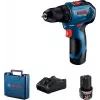 Bosch GSR 12V-30 aparafusadora a bateria, 2x 2,0 Ah, 30/17 Nm, sem escovas, mala