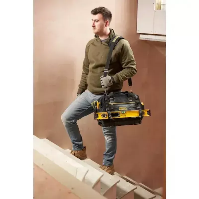Mala de armazenamento de ferramentas Stanley FATMAX FMST17627-1 à prova de água preto amarelo