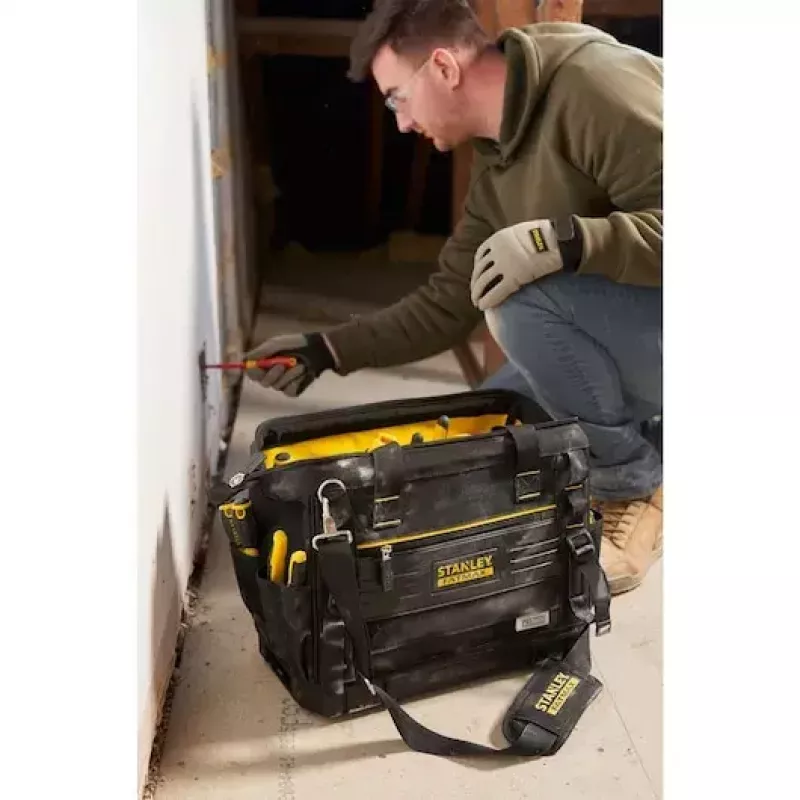 Mala de armazenamento de ferramentas Stanley FATMAX FMST17627-1 à prova de água preto amarelo
