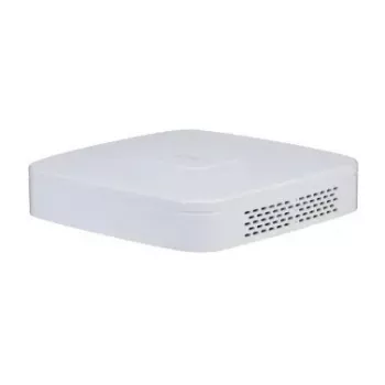 Gravador de vídeo em rede DAHUA NVR4104-P-EI — NVR de 4 canais, até 3840×2160, SATA HDD, 1U, branco