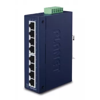PLANET Industrial switch slim Type-S IP30 8 portas