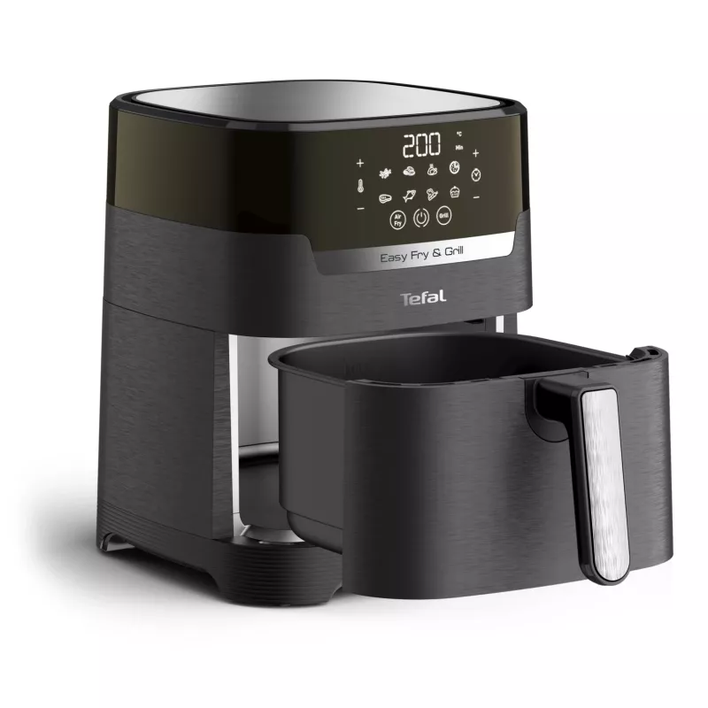 Fritadeira de ar quente Tefal Easy Fry & Grill EY5058 Single 4,2 L de bancada 1550 W preta