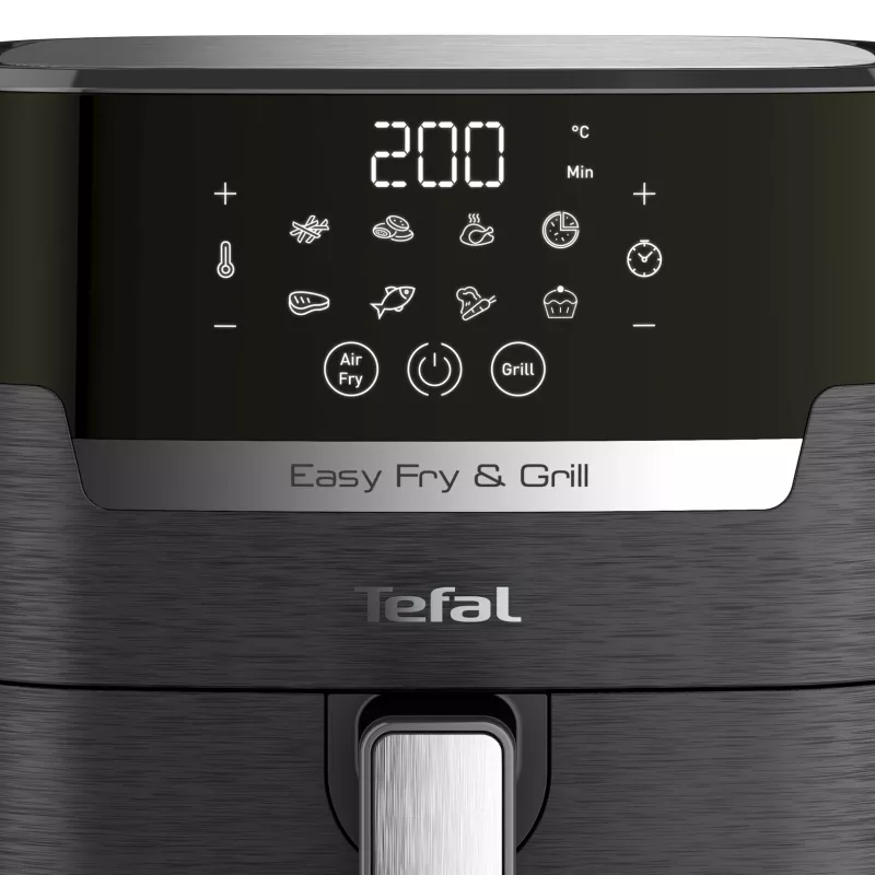 Fritadeira de ar quente Tefal Easy Fry & Grill EY5058 Single 4,2 L de bancada 1550 W preta