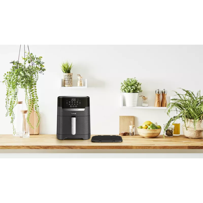 Fritadeira de ar quente Tefal Easy Fry & Grill EY5058 Single 4,2 L de bancada 1550 W preta