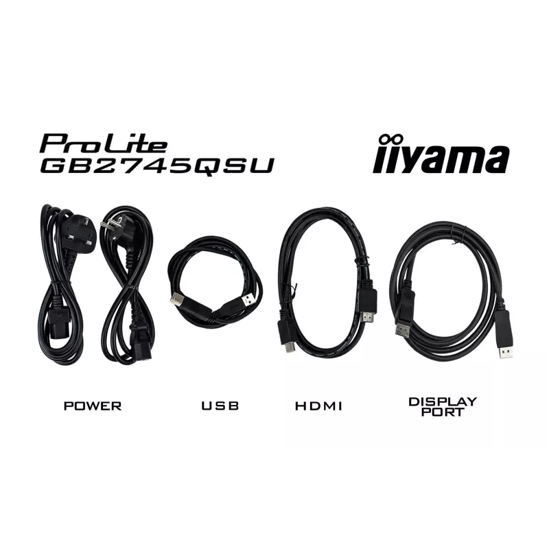 Monitor de computador iiyama G-MASTER GB2745QSU-B2 68,6 cm (27 polegadas) 2560 x 1440 píxeis Wide Quad HD LED preto