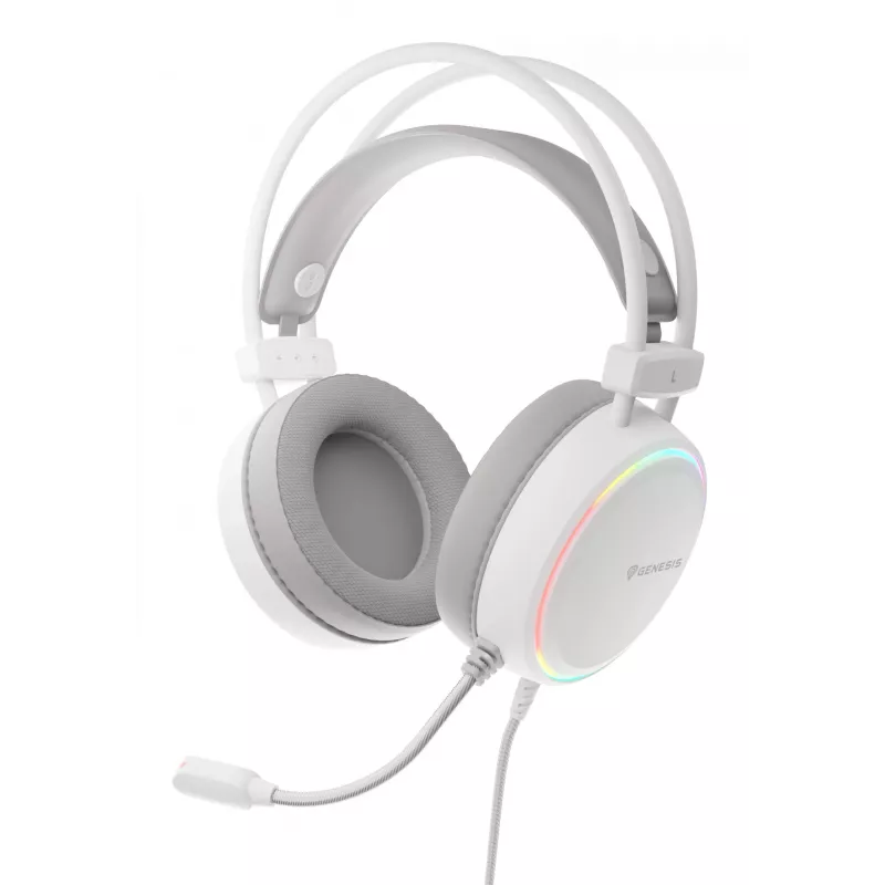 GENESIS NSG-2308 Auscultadores/headset com fios arco de cabeça gaming USB Type-A branco