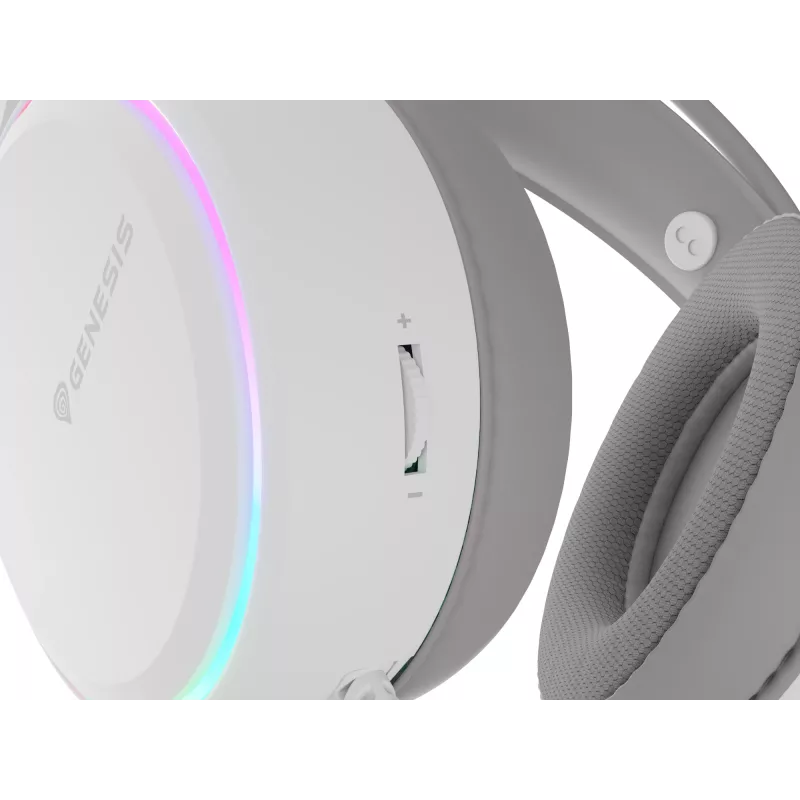 GENESIS NSG-2308 Auscultadores/headset com fios arco de cabeça gaming USB Type-A branco