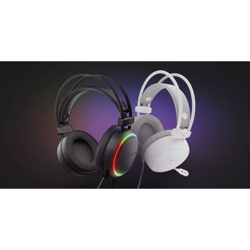 GENESIS NSG-2308 Auscultadores/headset com fios arco de cabeça gaming USB Type-A branco