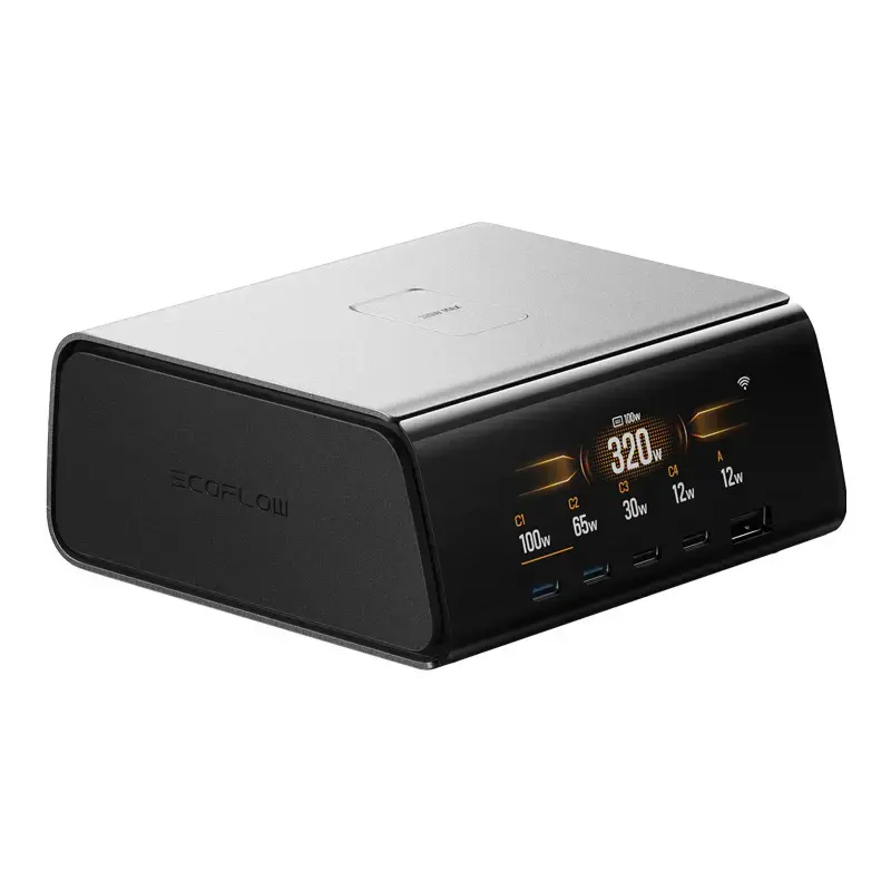 Carregador EcoFlow EF-STATION320W-EU carregador de secretária 320W para dispositivos portáteis