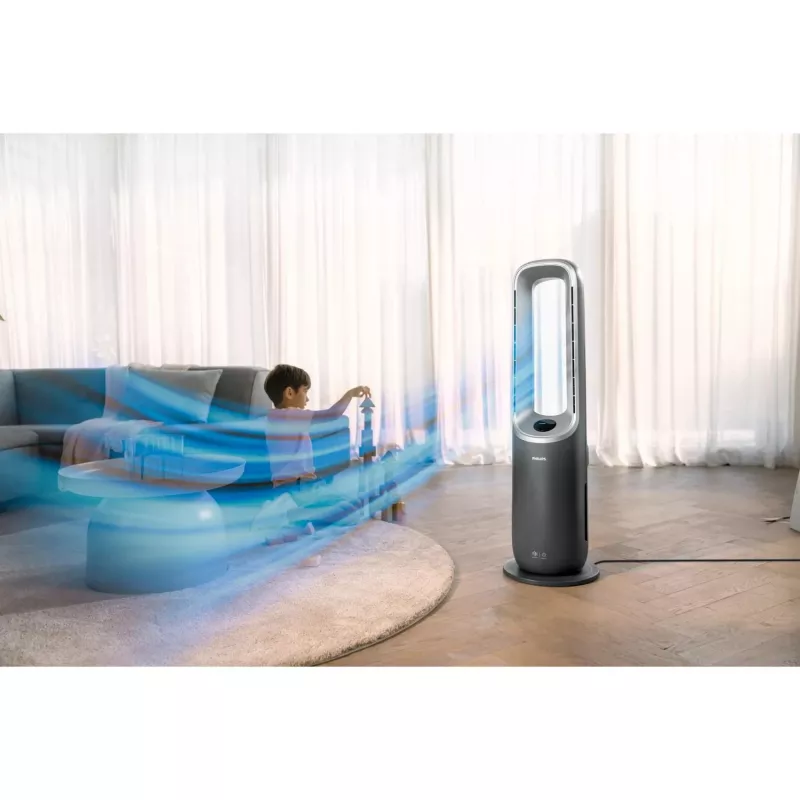 Purificador de ar Philips AMF870/15 70 m² 46 dB 2200 W prateado, cinzento