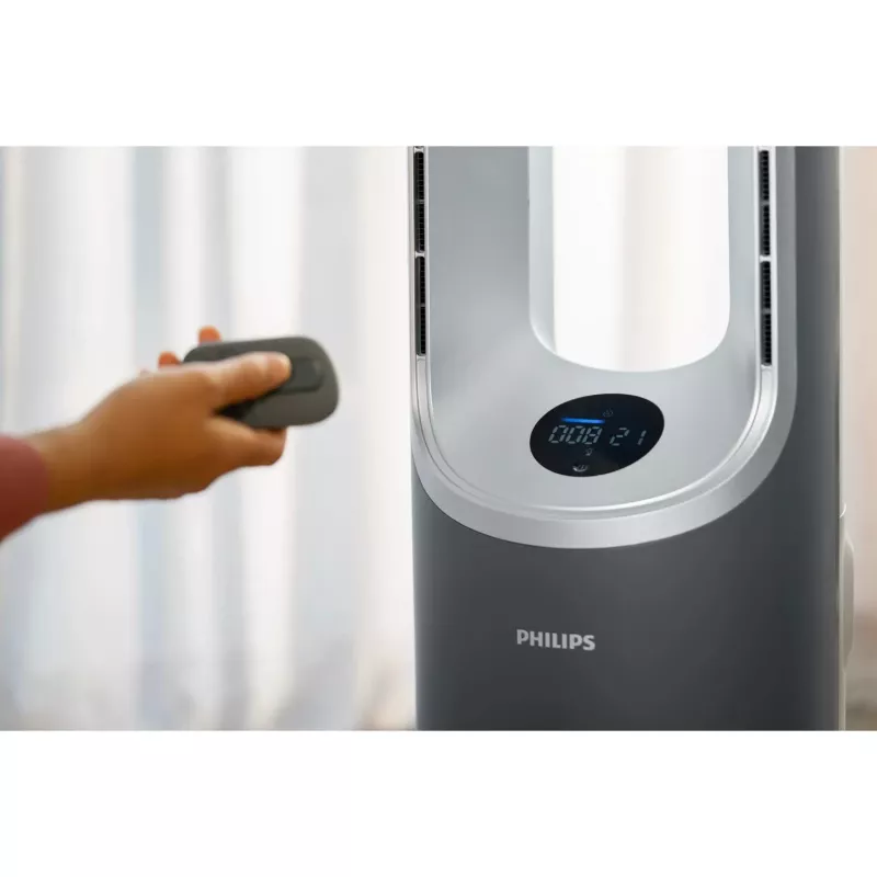 Purificador de ar Philips AMF870/15 70 m² 46 dB 2200 W prateado, cinzento