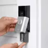 Campainha com bateria Plus Ring preta níquel