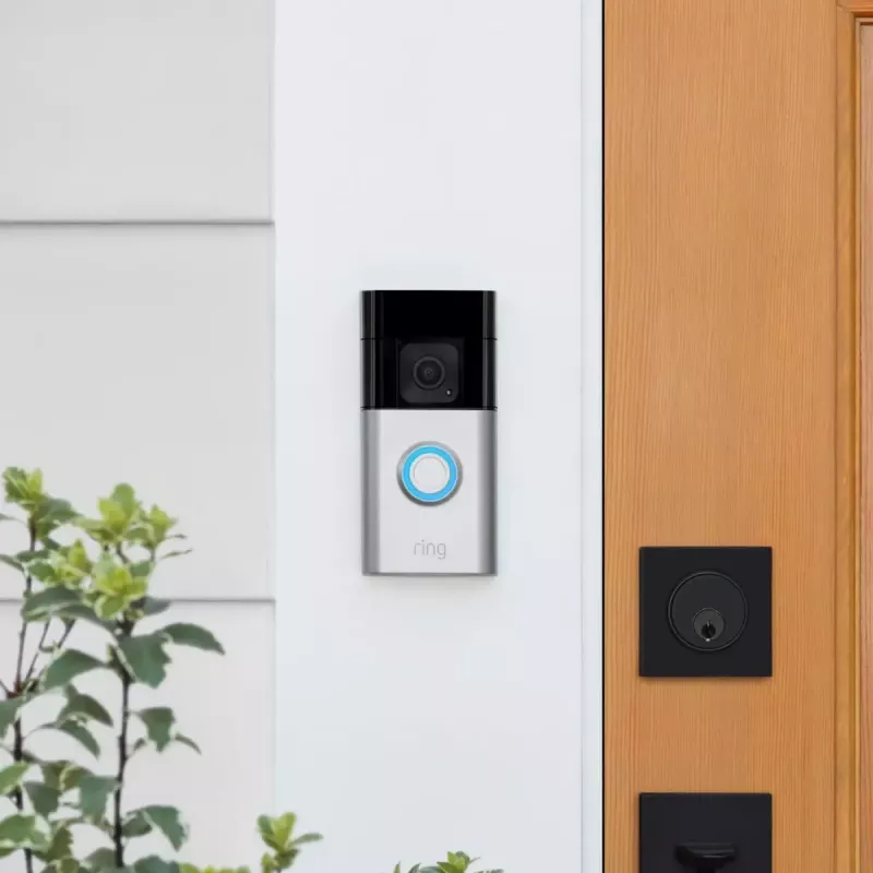 Campainha com bateria Plus Ring preta níquel