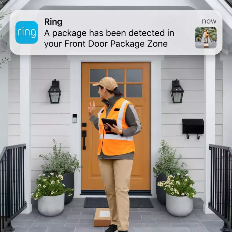 Campainha com bateria Plus Ring preta níquel
