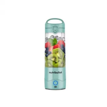 Misturadora desportiva NUTRIBULLET Portable 0,475 L azul, a pilhas, recipiente Tritan, lâminas de aço inoxidável