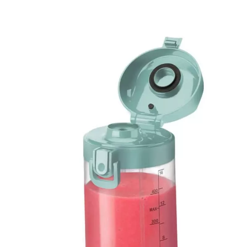 Misturadora desportiva NUTRIBULLET Portable 0,475 L azul, a pilhas, recipiente Tritan, lâminas de aço inoxidável