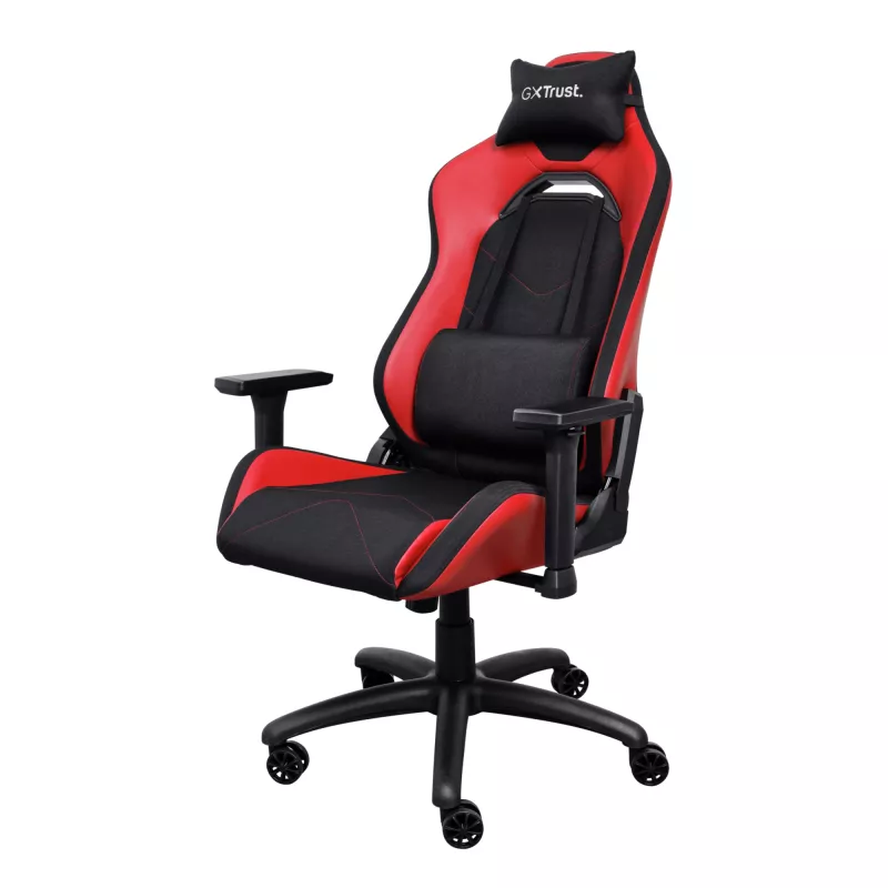 Cadeira gaming universal Trust GXT 714 RUYA preta, vermelha