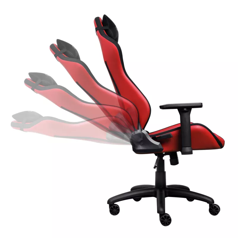 Cadeira gaming universal Trust GXT 714 RUYA preta, vermelha