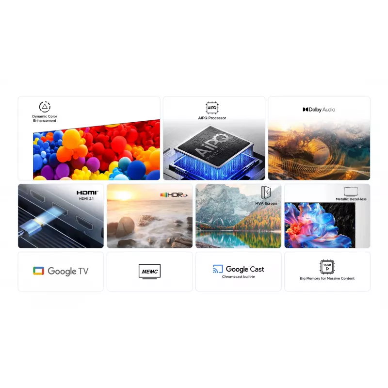 TCL 55P69K TV 139,7 cm (55 inch) 4K Ultra HD Smart TV Wi-Fi preto