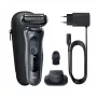 Máquina de barbear de lâmina Braun Series 6 61-N1200s aparador preto