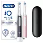 Escova de dentes elétrica vibratória Oral-B iO3 Duo adulto preto, rosa, branco