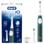Escova de dentes elétrica BRAUN Oral‑B iO Series 2 verde recarregável com estojo de viagem