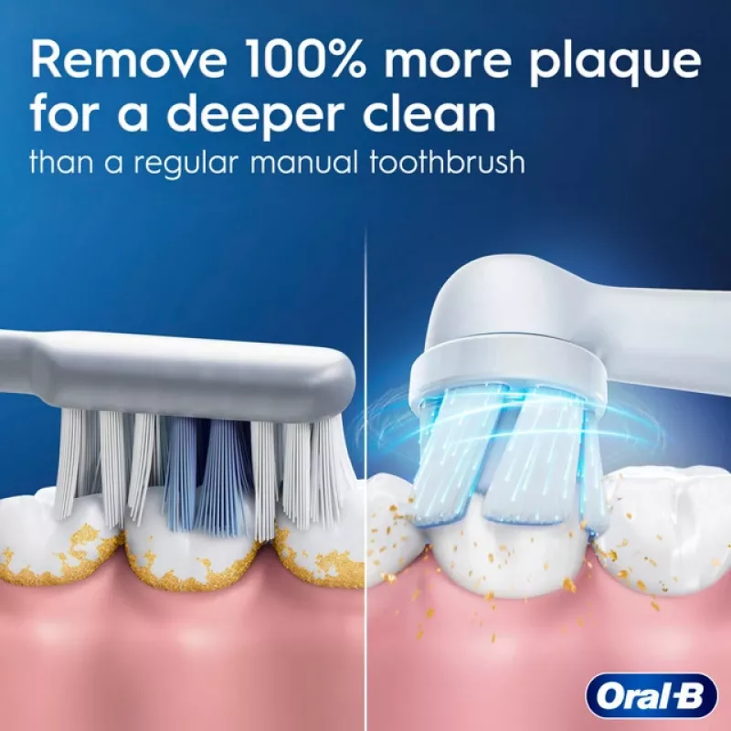 Escova de dentes elétrica BRAUN Oral‑B iO Series 2 verde recarregável com estojo de viagem