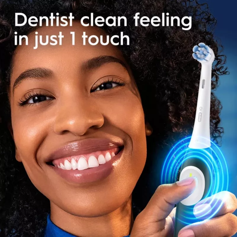 Escova de dentes elétrica BRAUN Oral‑B iO Series 2 verde recarregável com estojo de viagem