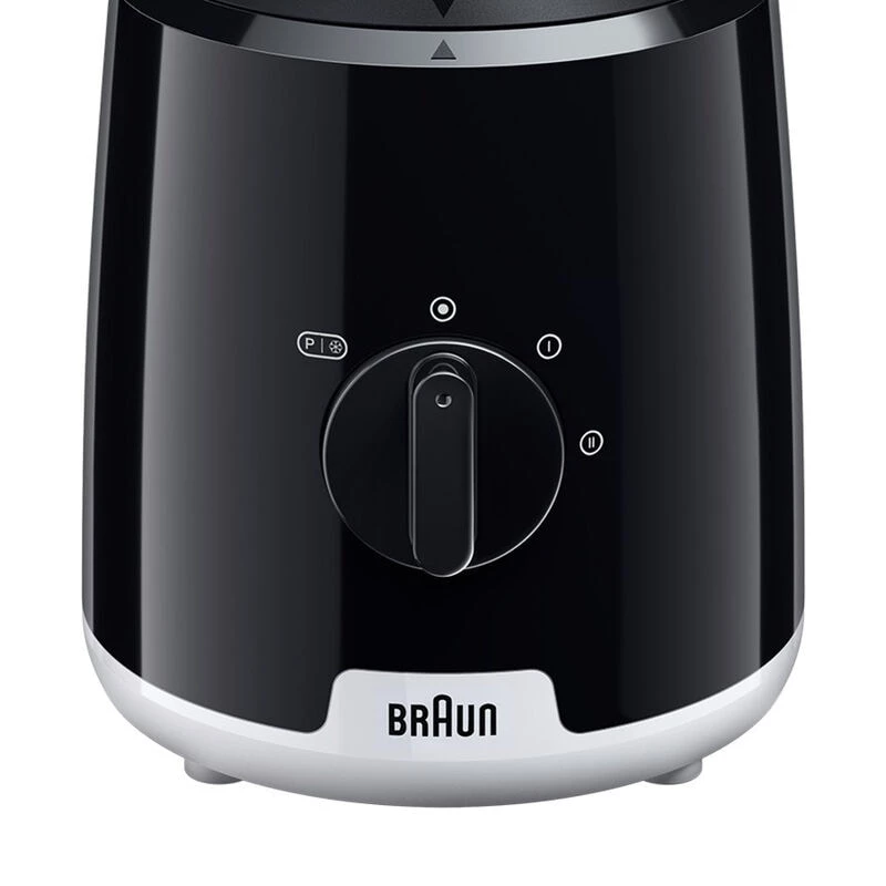 Braun JB1051BK PowerBlend 1 liquidificadora de bancada, 600 W, 1,25 l, jarro de vidro, preta