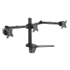 Suporte de secretária articulado para três monitores Equip 17-27 polegadas