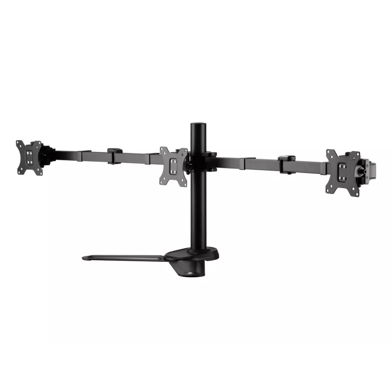Suporte de secretária articulado para três monitores Equip 17-27 polegadas
