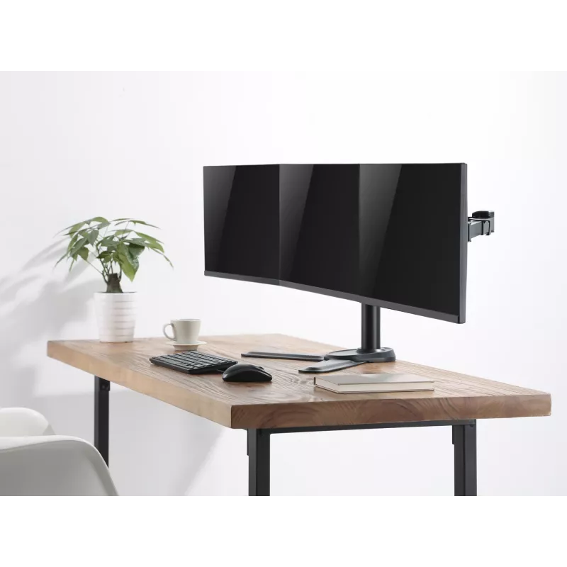 Suporte de secretária articulado para três monitores Equip 17-27 polegadas