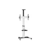 Equip 650602 carrinho para ecrã LFD de 37-70 polegadas (94-177,8 cm), rotação de 90°, VESA máx. 600 x 400 mm, 50 kg, alumínio, preto, branco