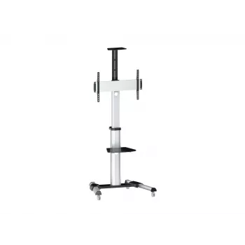 Equip 650602 37-70“ carrinho móvel para ecrã único LFD com rotação de 90°, 50 kg, 94 cm (37 polegadas), 177,8 cm (70 polegadas), 200 x 200 mm, 600 x 400 mm, -12 - 5°