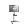 Equip 650602 carrinho para ecrã LFD de 37-70 polegadas (94-177,8 cm), rotação de 90°, VESA máx. 600 x 400 mm, 50 kg, alumínio, preto, branco