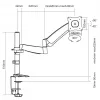 Suporte de secretária articulado para monitor Equip 13–27 polegadas
