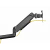 Suporte de secretária para três monitores Equip 17-27 polegadas, grampo, 21 kg, 75 x 75 mm, 100 x 100 mm, altura ajustável, Preto