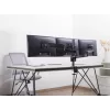 Suporte de secretária para três monitores Equip 17-27 polegadas, grampo, 21 kg, 75 x 75 mm, 100 x 100 mm, altura ajustável, Preto
