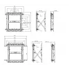 Suporte de parede para TV Push-In-Pop-Out Equip 48,3 cm (19 polegadas) – 139,7 cm (55 polegadas), 50 kg, 100 x 100 mm, 600 x 400 mm, 0–10°