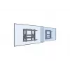 Suporte de parede para TV Push-In-Pop-Out Equip 48,3 cm (19 polegadas) – 139,7 cm (55 polegadas), 50 kg, 100 x 100 mm, 600 x 400 mm, 0–10°
