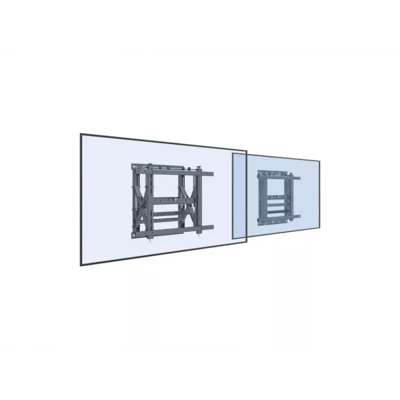 Suporte de parede para TV Push-In-Pop-Out Equip 48,3 cm (19 polegadas) – 139,7 cm (55 polegadas), 50 kg, 100 x 100 mm, 600 x 400 mm, 0–10°