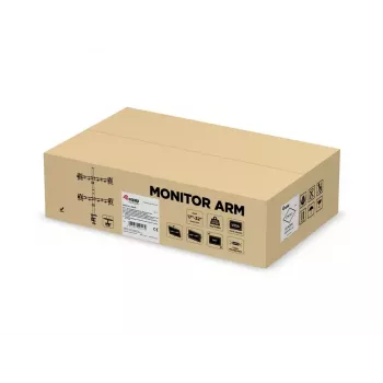 Suporte de secretária ajustável para quatro monitores Equip 17-32 polegadas