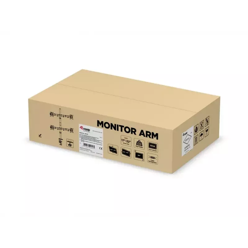 Suporte de secretária ajustável para quatro monitores Equip 17-32 polegadas