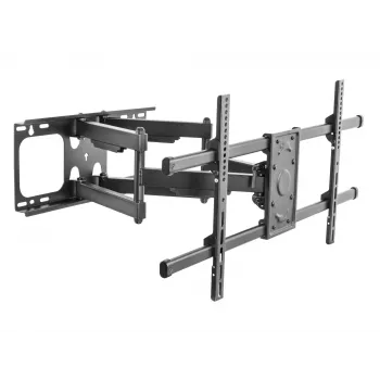 Suporte de parede para TV inclinável/giratório Equip 37–90 polegadas, 200 x 200 mm, 816 x 410 mm, -15 - 5°, -60 - 60°, aço, Preto