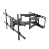 Suporte de parede para TV inclinável/giratório Equip 37–90 polegadas, 200 x 200 mm, 816 x 410 mm, -15 - 5°, -60 - 60°, aço, Preto