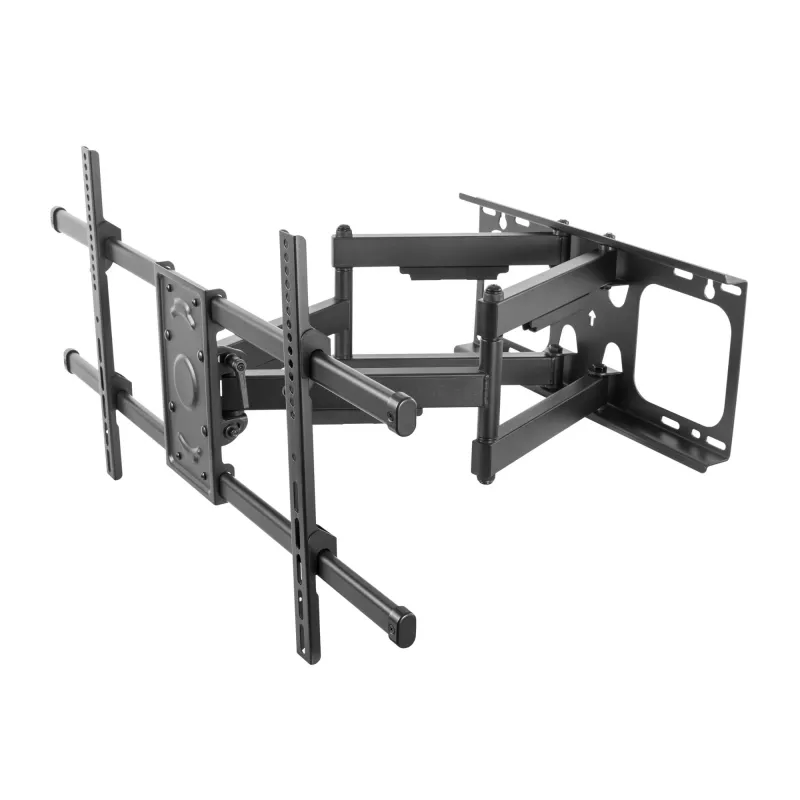 Suporte de parede para TV inclinável/giratório Equip 37–90 polegadas, 200 x 200 mm, 816 x 410 mm, -15 - 5°, -60 - 60°, aço, Preto