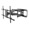 Suporte de parede para TV inclinável/giratório Equip 37–90 polegadas, 200 x 200 mm, 816 x 410 mm, -15 - 5°, -60 - 60°, aço, Preto