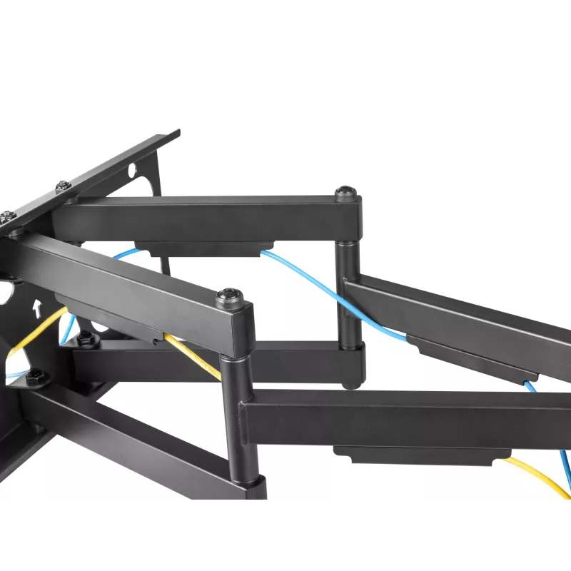 Suporte de parede para TV inclinável/giratório Equip 37–90 polegadas, 200 x 200 mm, 816 x 410 mm, -15 - 5°, -60 - 60°, aço, Preto