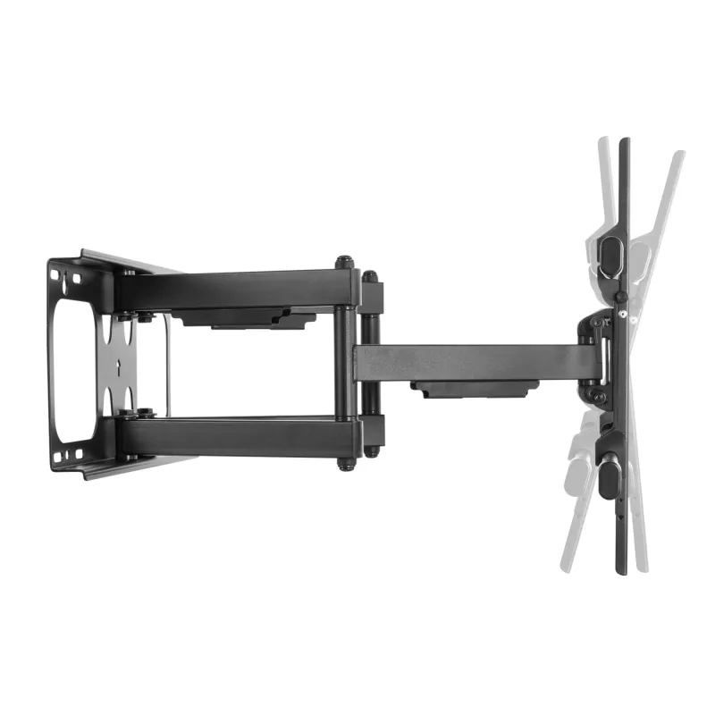 Suporte de parede para TV inclinável/giratório Equip 37–90 polegadas, 200 x 200 mm, 816 x 410 mm, -15 - 5°, -60 - 60°, aço, Preto