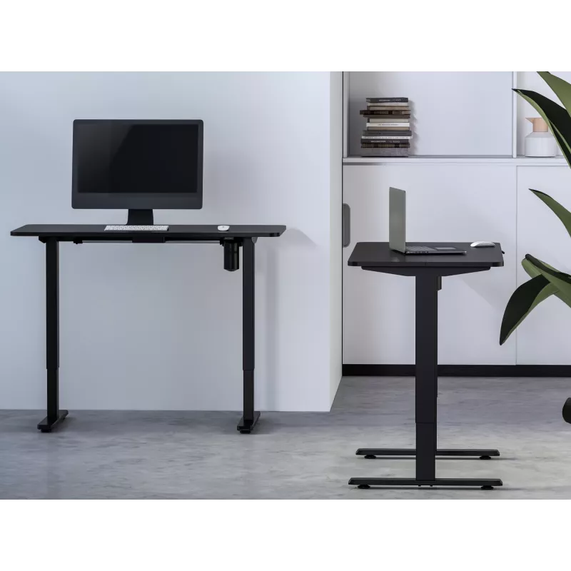 Equip ERGO 650812 secretária elétrica sentado-de pé com tampo, preta